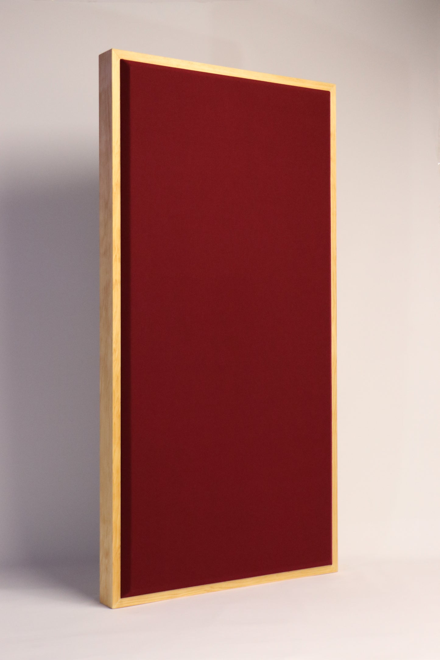 ACOUSTIC PANEL - WINE & GOLDEN PECAN FRAMED