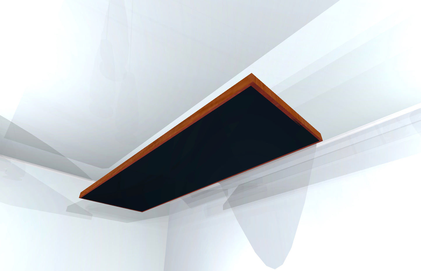 CEILING BAFFLE - Black & Gunstock