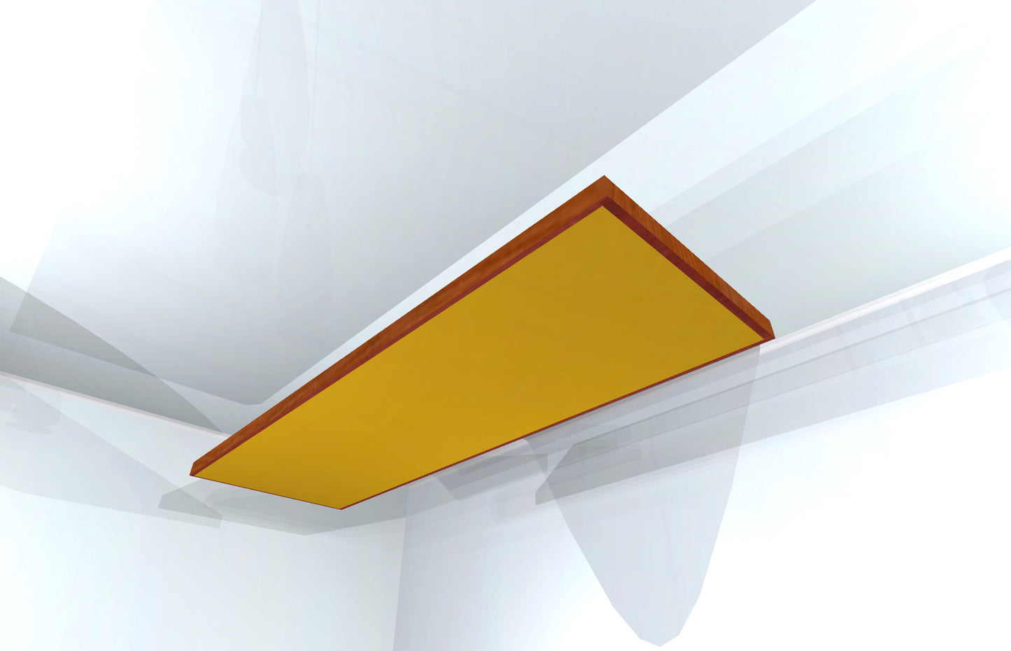 CEILING BAFFLE - Gold & Gunstock