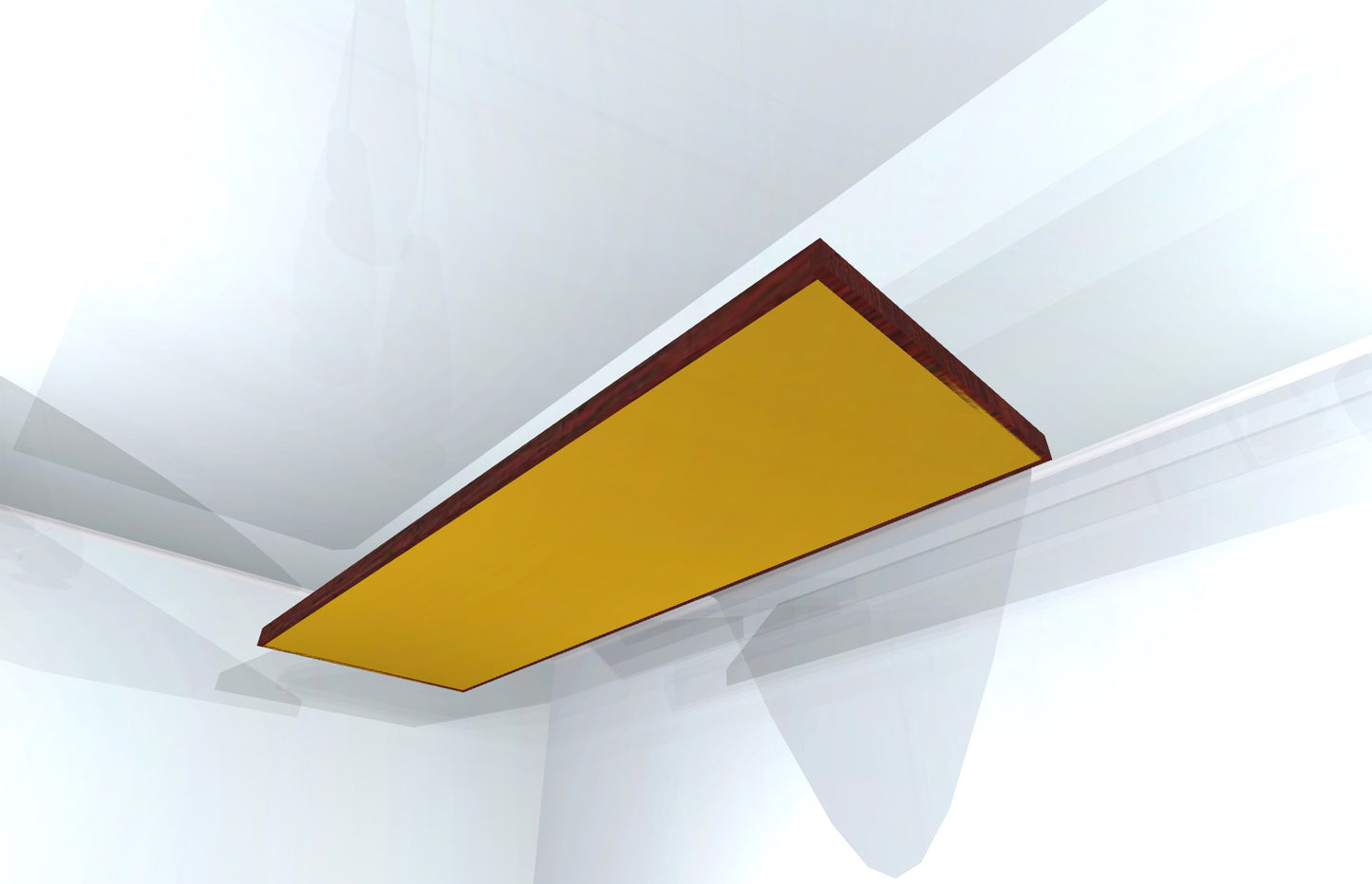 CEILING BAFFLE - Gold & Red Mahogany