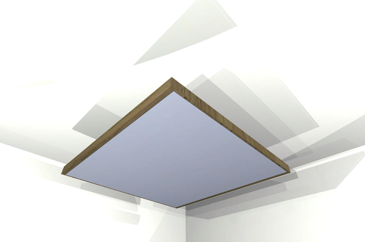 CEILING BAFFLE - Aluminum & Special Walnut
