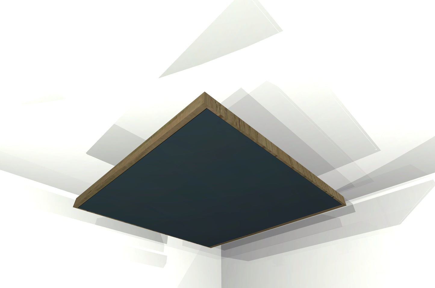 CEILING BAFFLE - Black & Special Walnut