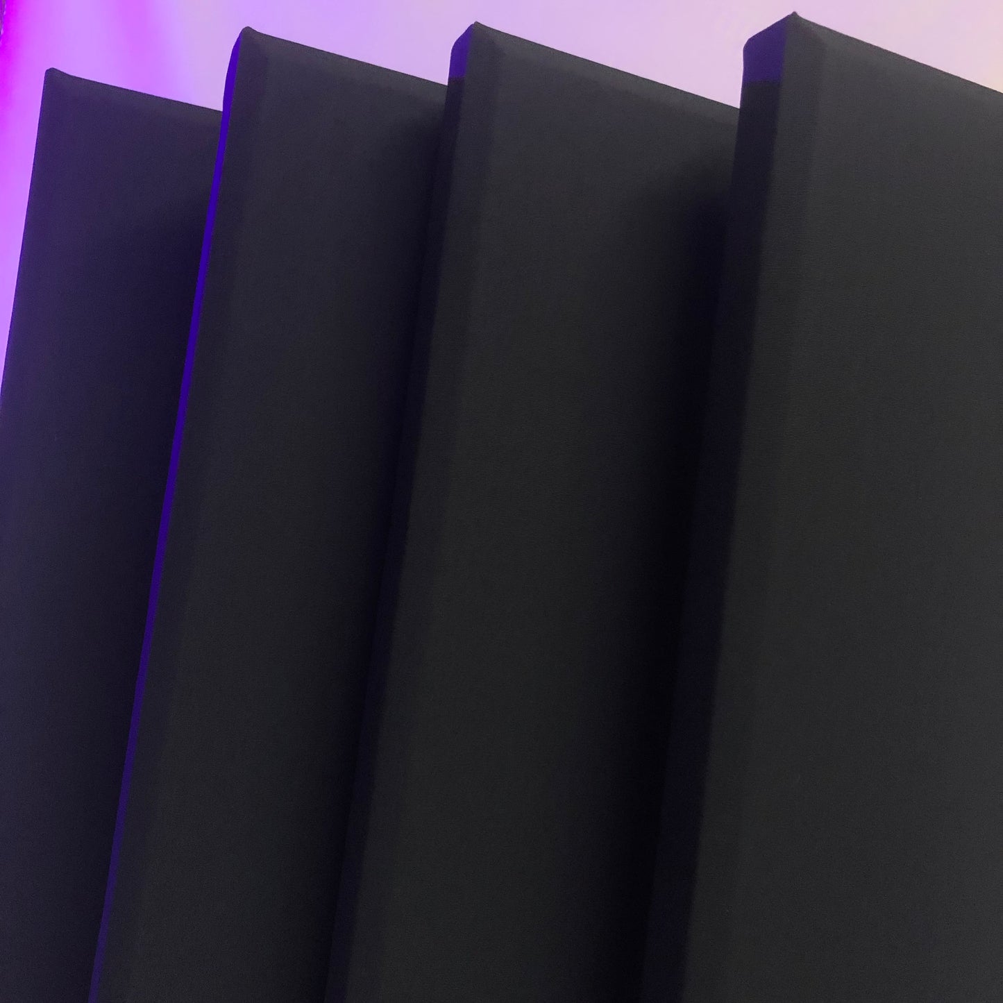 ACOUSTIC PANEL - BLACK - Beveled Edges