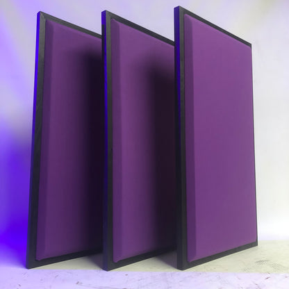 ACOUSTIC PANEL - GRAPE & BLACK WOOD FRAMED