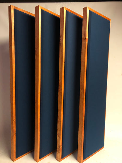 ACOUSTIC PANEL - NAVY BLUE & GUNSTOCK FRAMED