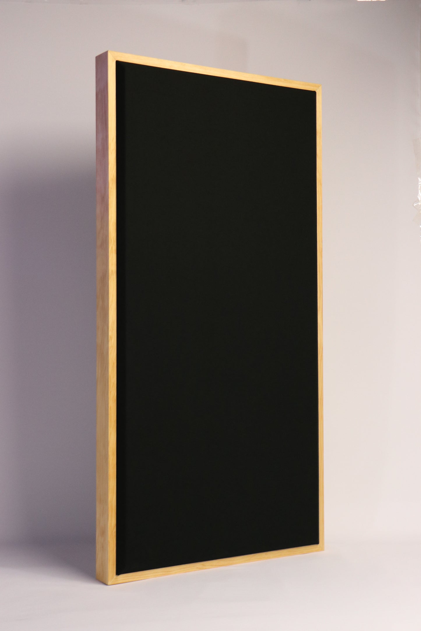 ACOUSTIC PANEL - BLACK & GOLDEN PECAN FRAMED