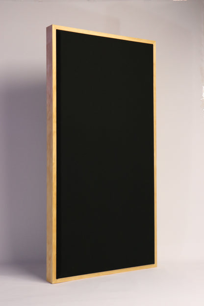 ACOUSTIC PANEL - BLACK & GOLDEN PECAN FRAMED