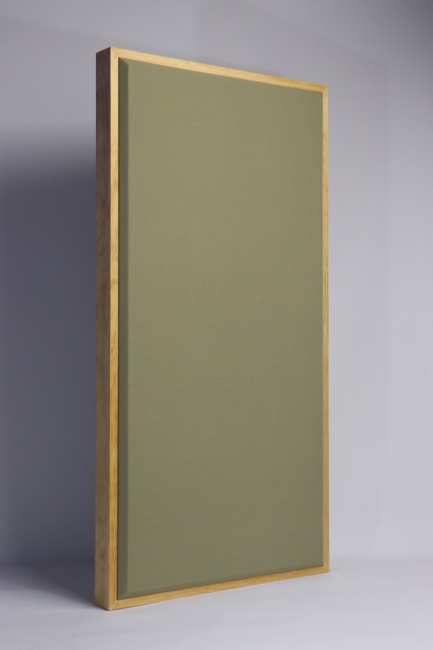 ACOUSTIC PANEL - KHAKI & GOLDEN PECAN FRAMED