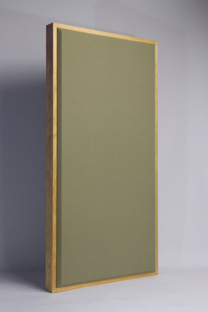 ACOUSTIC PANEL - KHAKI & GOLDEN PECAN FRAMED