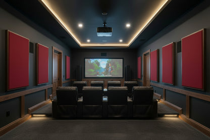 ACOUSTIC PANEL - WINE & SPECIAL WALNUT FRAMED