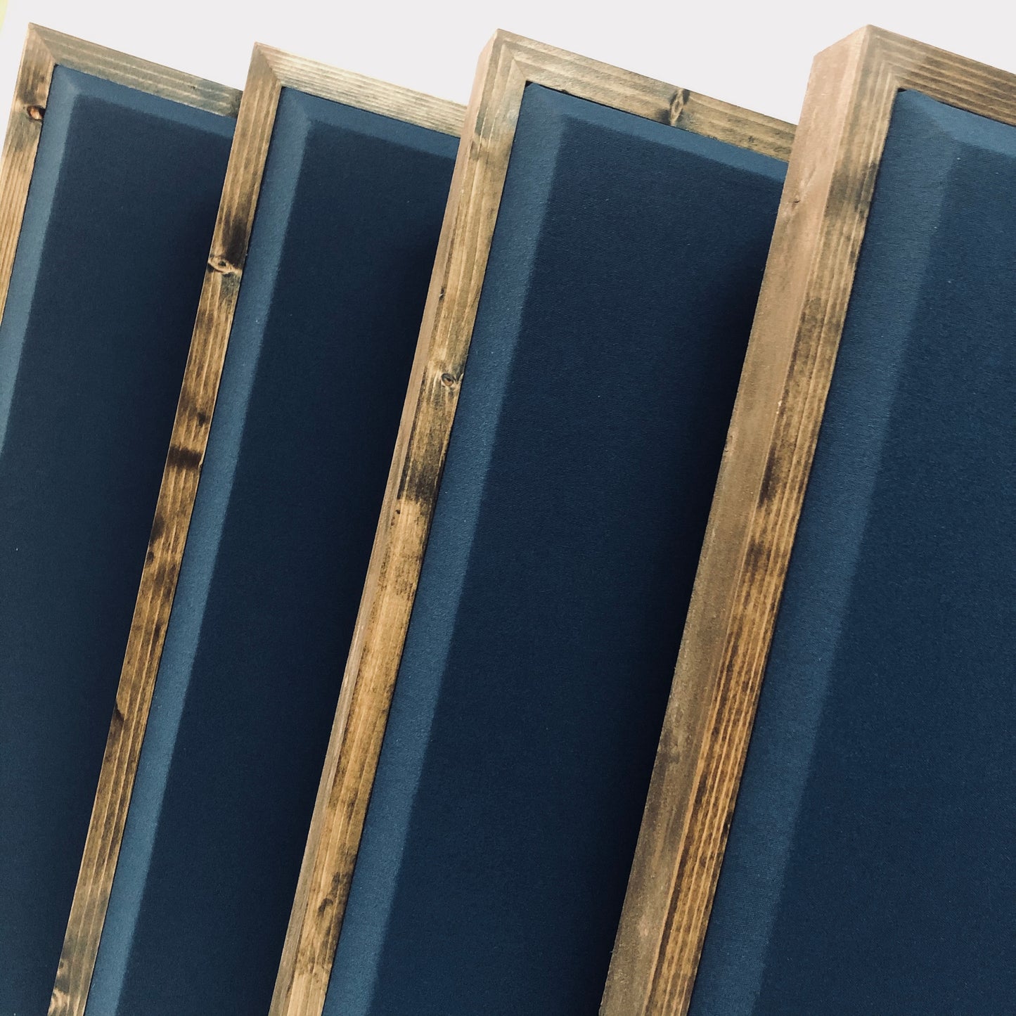 ACOUSTIC PANEL - NAVY BLUE & SPECIAL WALNUT FRAMED