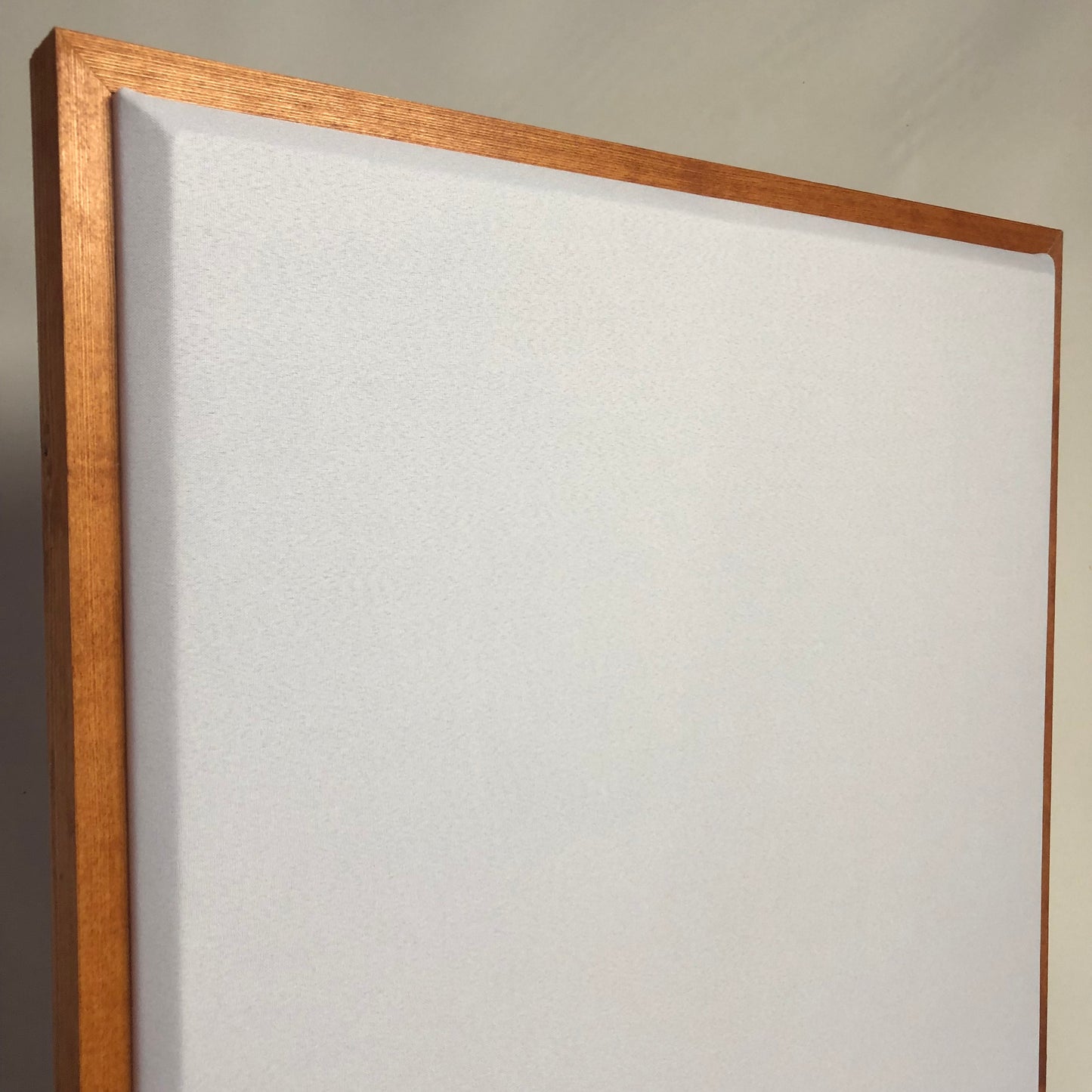 ACOUSTIC PANEL - WHITE & GUNSTOCK FRAMED