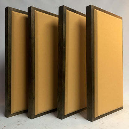 ACOUSTIC PANEL - GOLD & RED MAHOGANY FRAMED