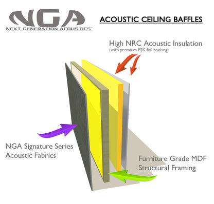 CEILING BAFFLE - Black
