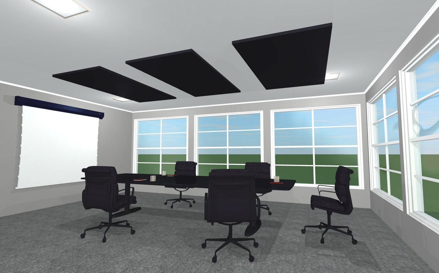 CEILING BAFFLE - Black