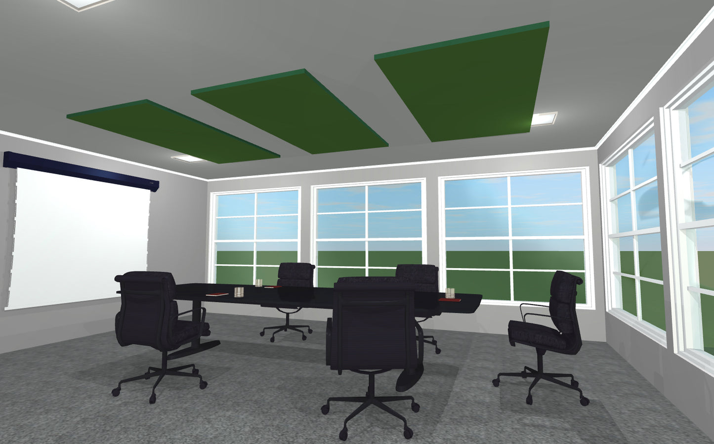 CEILING BAFFLE - Hunter Green