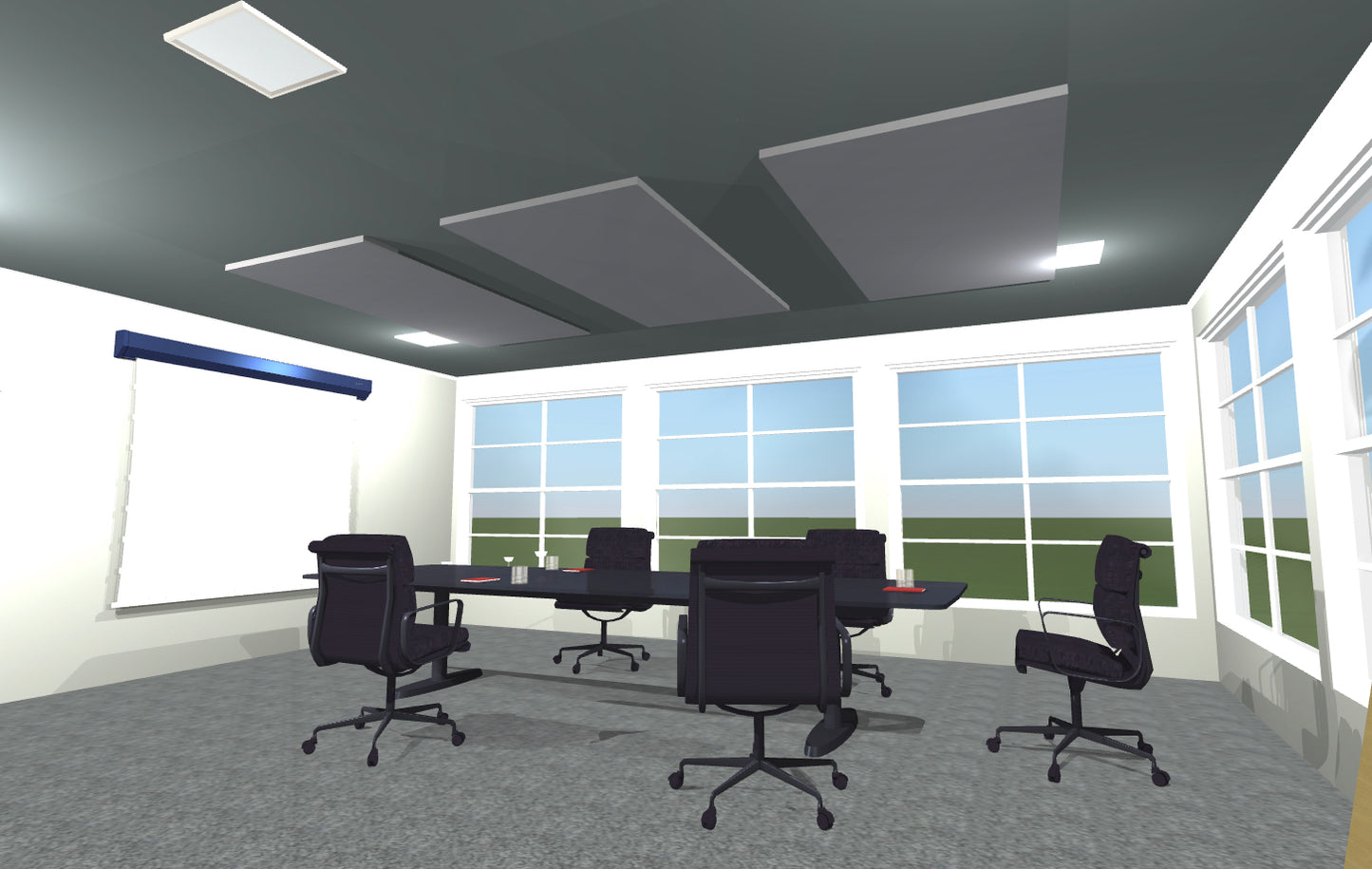 CEILING BAFFLE - Steel Grey