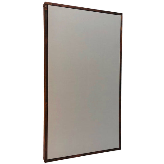 ACOUSTIC PANEL - ALUMINUM & RED MAHOGANY FRAMED