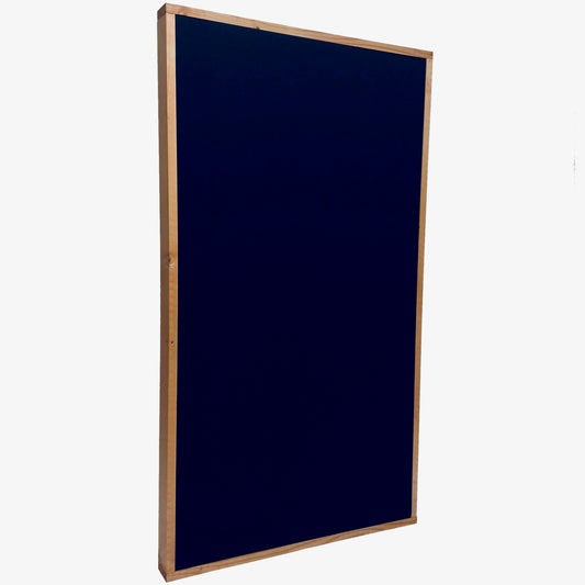 ACOUSTIC PANEL - NAVY BLUE & GOLDEN PECAN FRAMED