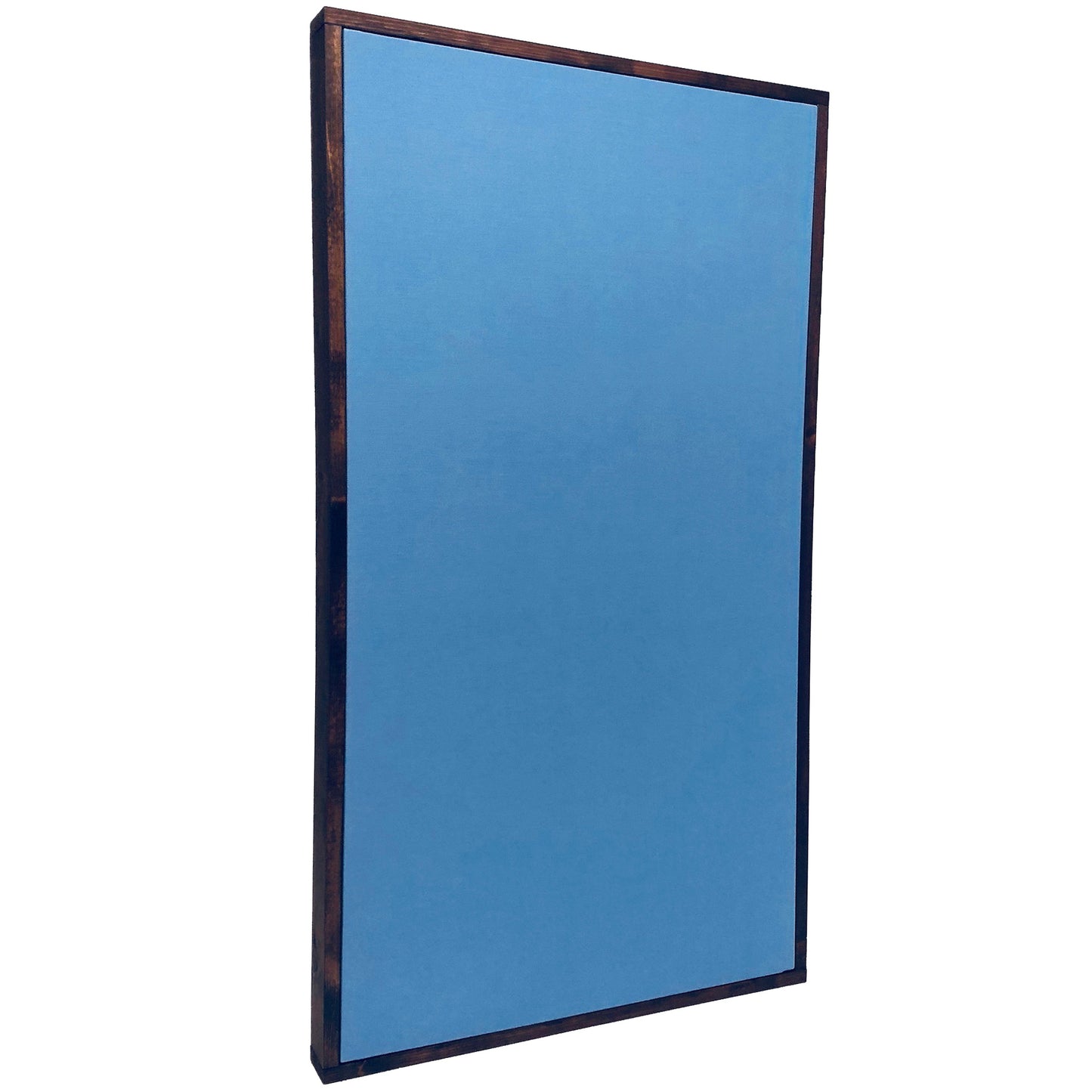 ACOUSTIC PANEL - SKY BLUE & RED MAHOGANY FRAMED