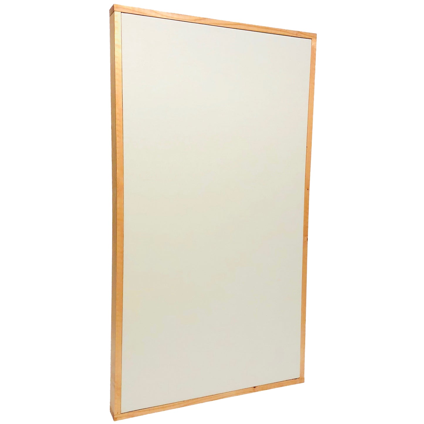 ACOUSTIC PANEL - WHITE & GOLDEN PECAN FRAMED