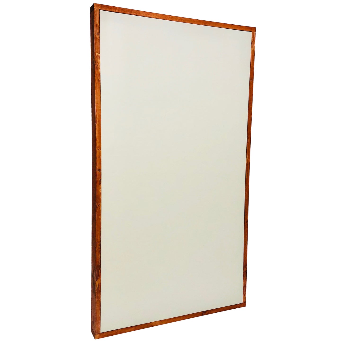 ACOUSTIC PANEL - WHITE & GUNSTOCK FRAMED