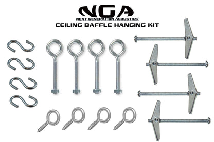 Ceiling Cloud Panel - Hanging Kit | For Large Heavy Panels