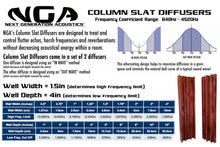 Column Slat Diffuser Pair - SPECIAL WALNUT