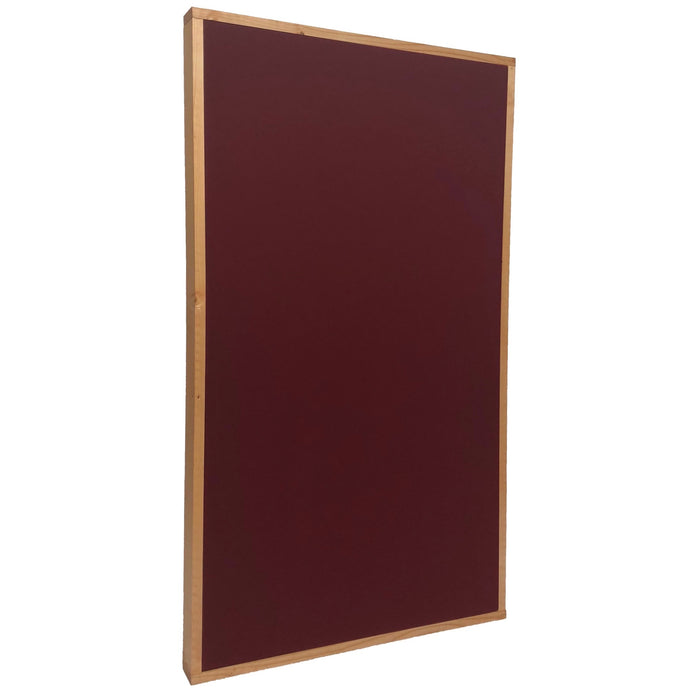 ACOUSTIC PANEL - WINE & GOLDEN PECAN FRAMED